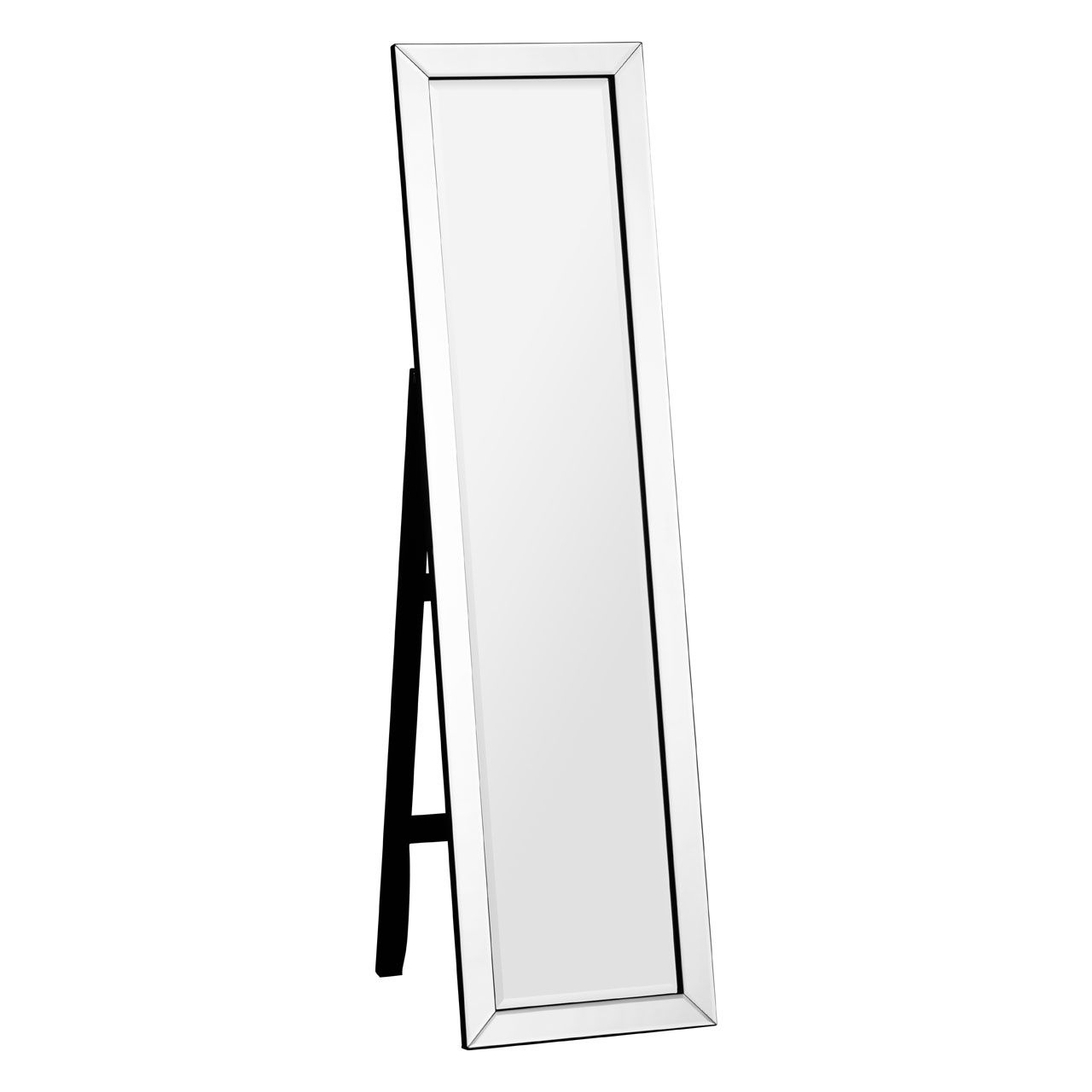 Fresta Floor Standing Dressing Mirror With Bevelled Edge Frame