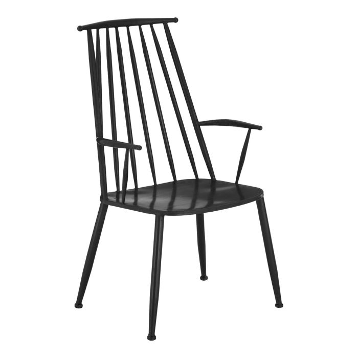 Niteroi Metal Armchair In Black