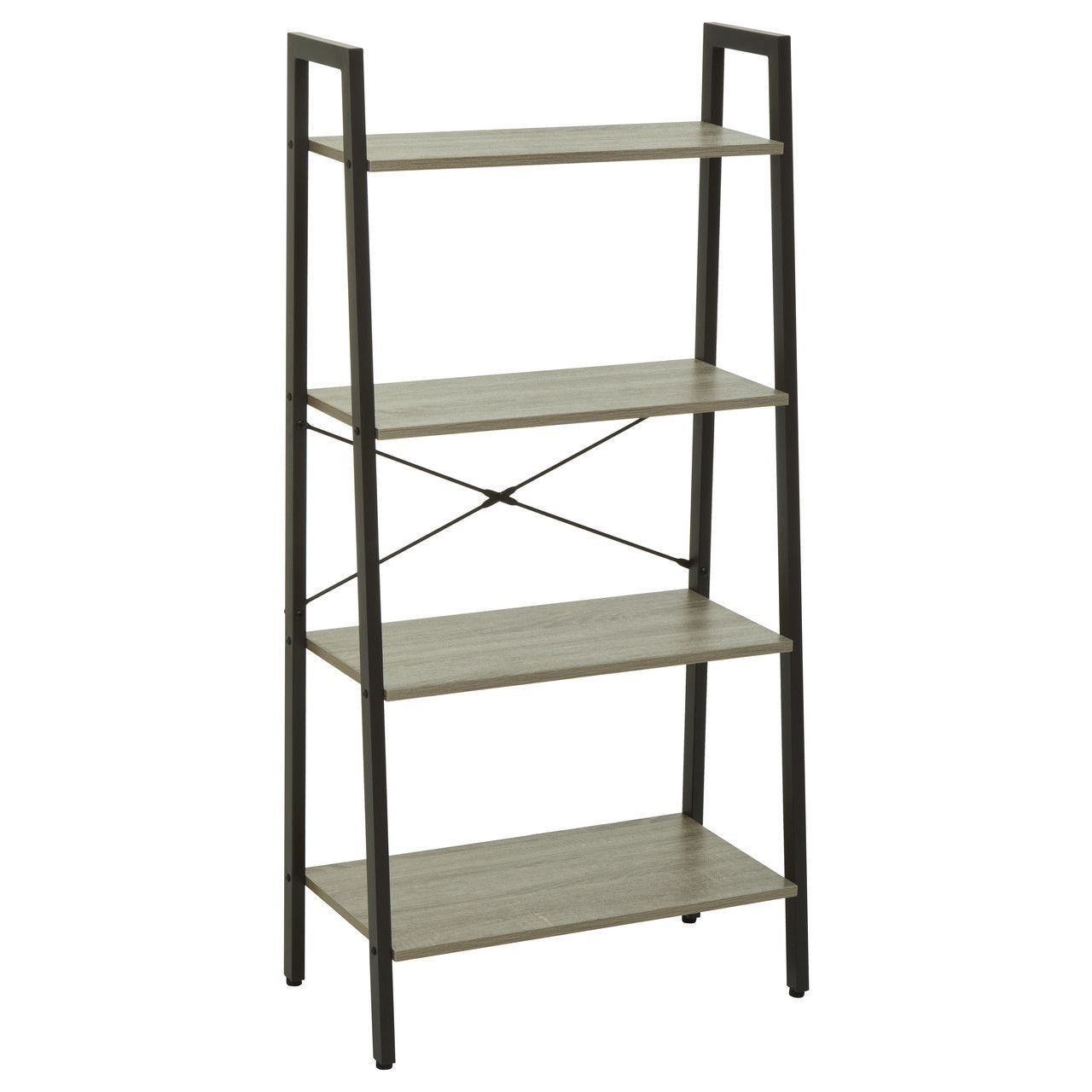 Bradbury Wooden 4 Tier Shelving Unit In Natural Oak