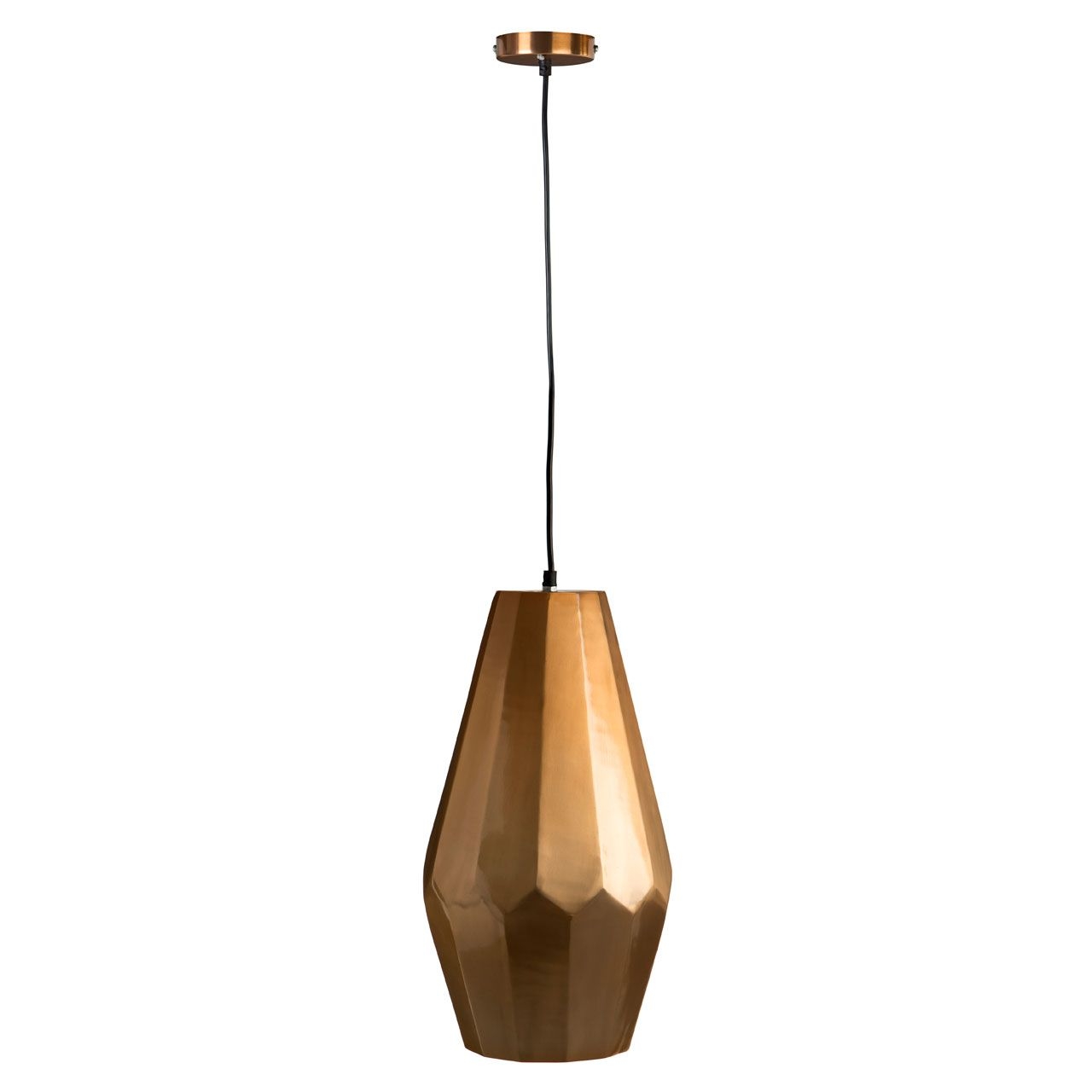 Dicaten Lagre Folded Design Aluminium Ceiling Pendant Light In Copper