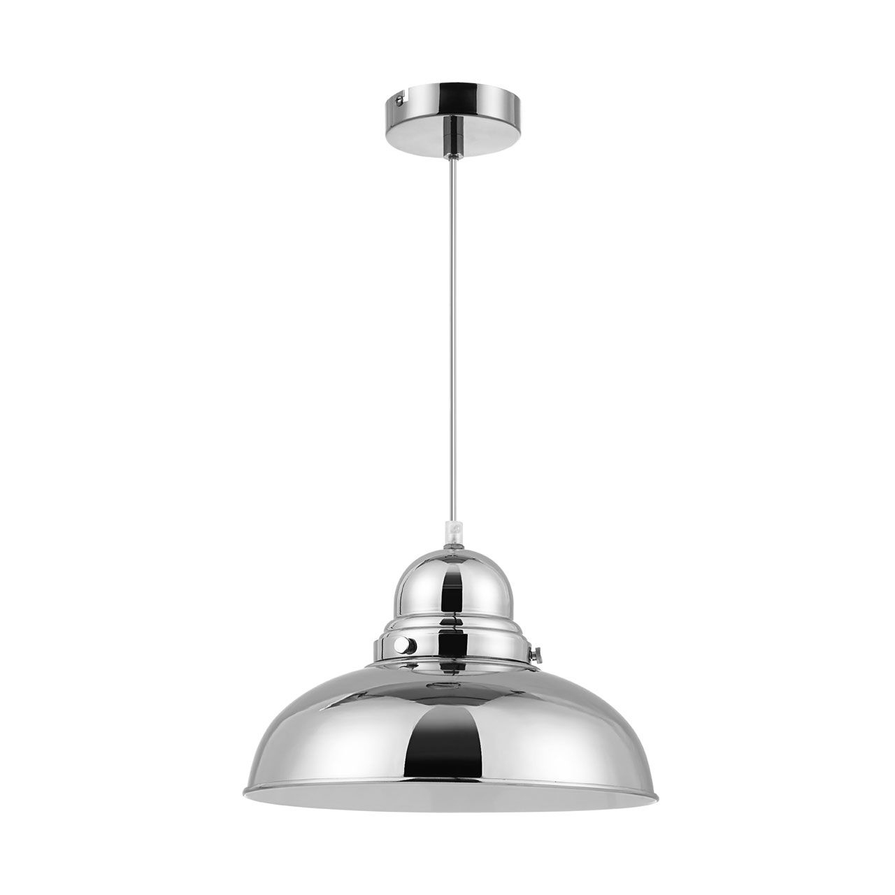 Jasper Small Metallic Ceiling Pendant Light In Chrome