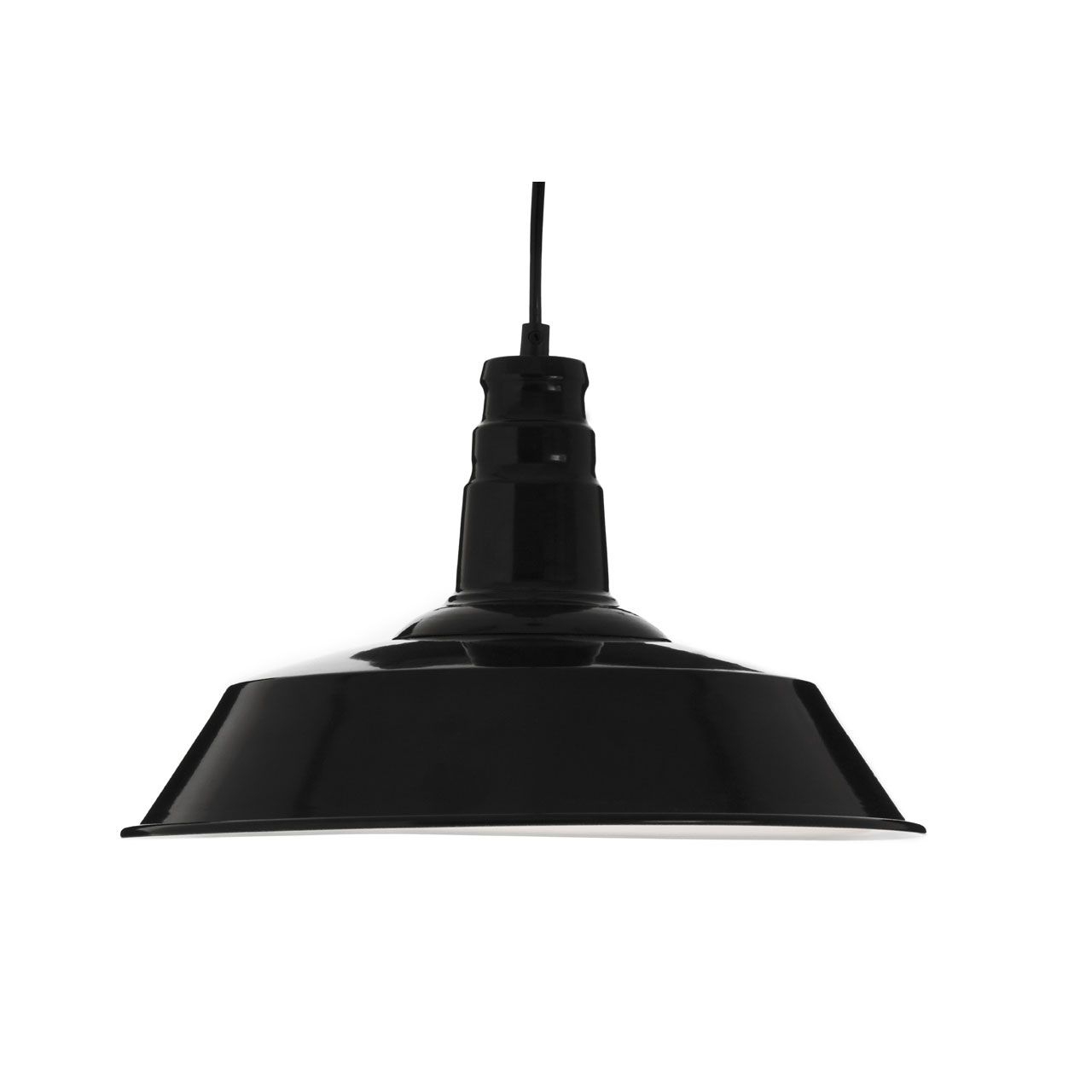 Brant Retro Design Metal Shade Ceiling Pendant Light In Black