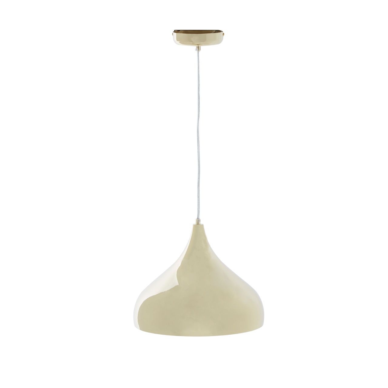 Leni Round Canopy Ceiling Pendant Light In Gold