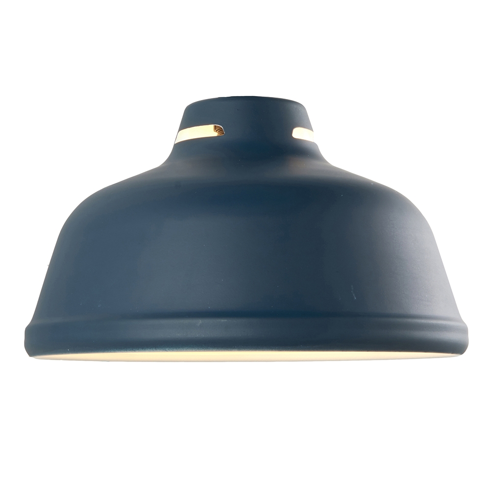 Mono Ceiling Light Shade In Matt Ink Blue