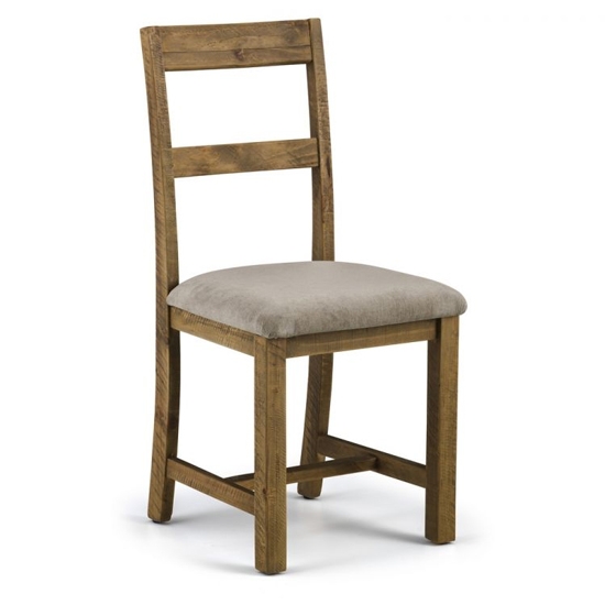 Aspen Wooden Dining Chair In Rough Sawn Pine