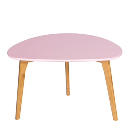 Astro Wooden Coffee Table In Pink