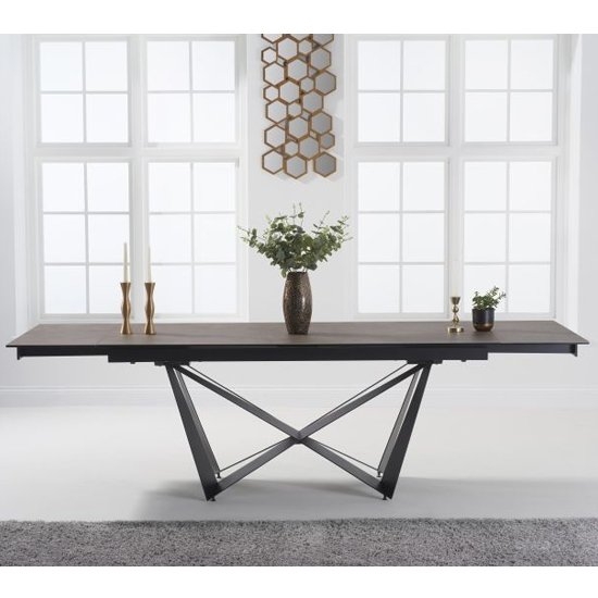 Benjamin Extending Marble Dining Table In Mink