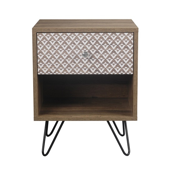 Casablanca Wooden Lamp Table In Oak