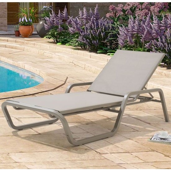 Cassie Garden Sun Chaise Lounger In Champagne