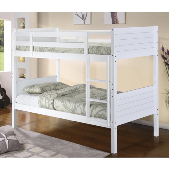 Castleton Wooden Bunk Bed In White