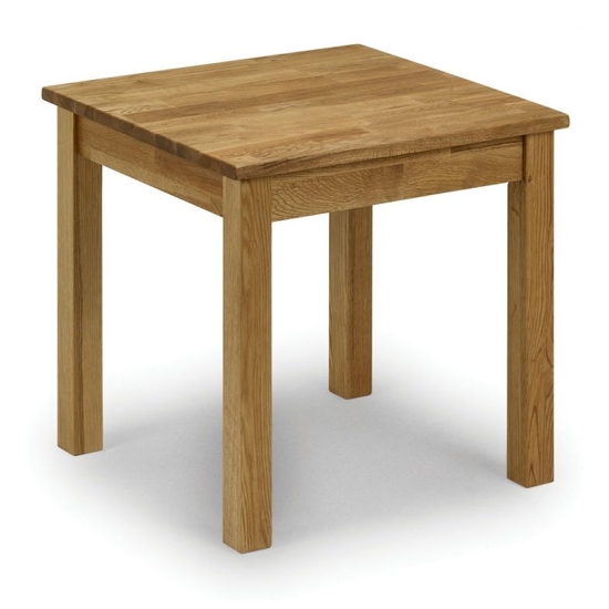 Coxmoor Square Wooden Lamp Table In Oiled Oak