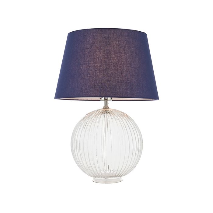 Table lamp with navy hot sale shade