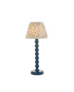 Higgledy And Leaf 20cm Herb Garden Green Shade Table Lamp With High Gloss Marlin Blue Base