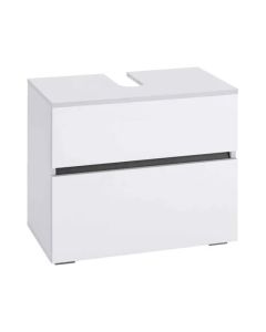 Wisla Large Wooden Bathroom Vanity Unit With 2 Doors In White