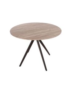 Aspen Round Wooden Dining Table In Grey Oak Effect