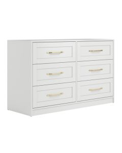 Austen Wooden Chest Of 6 Drawers In White