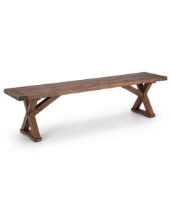 Chatsworth Wooden Dining Bench In Reclaimed Pine