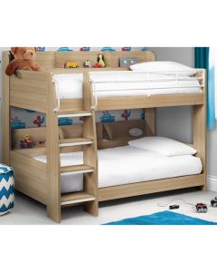 Domino Wooden Bunk Bed In Sonoma Oak