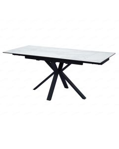 Amari Small Extending Ceramic Dining Table In White