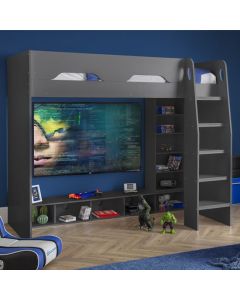 Galaxy Wooden Gaming Bunk Bed In Anthracite