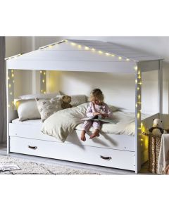 Hazel Wooden Low Sleeper Bunk Bed In White