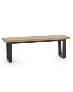 Hilton Wooden Dining Bench In Oak