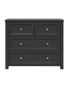 Ives Wooden Chest Of 4 Drawers In Black