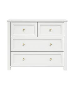 Ives Wooden Chest Of 4 Drawers In White