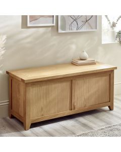 Mallory Wooden Hallway Storage Bench In Oak