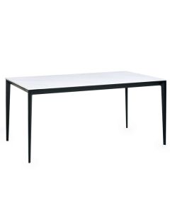 Miami Rectangular Sintered Stone Dining Table In White