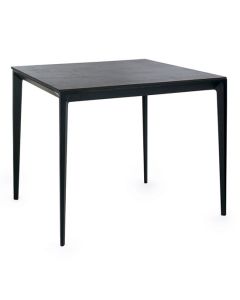 Miami Square Sintered Stone Dining Table In Slate Grey