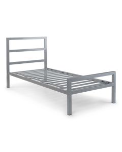 Soto Metal Single Bed In Silver