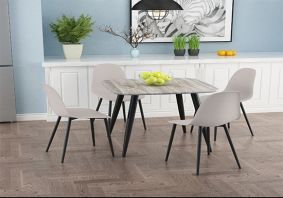 Cosco Intellifit Steel Set Of 3 Bistro Set In Sandy Brown