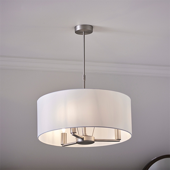 Daley 3 Lights Ceiling Pendant Light In Matt Nickel