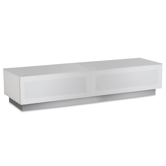 Element Large Tv Stand In White With Glass Door