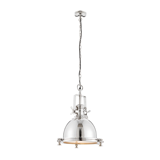 Fenton Ceiling Pendant Light In Timeless Bright Nickel