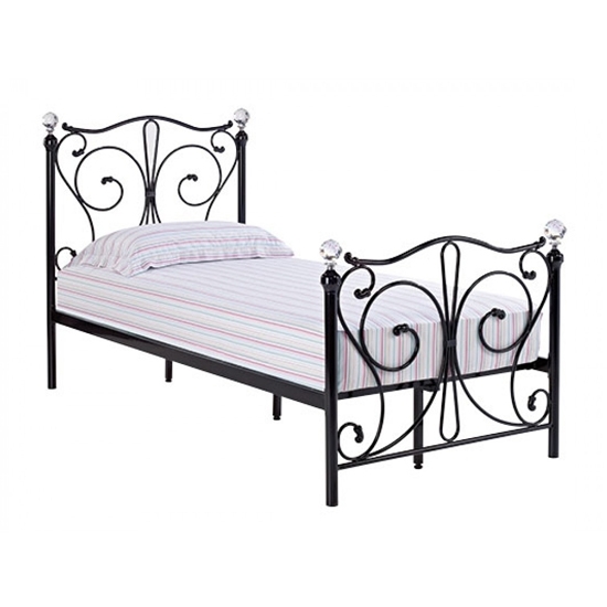 Florence Metal Single Bed In Black