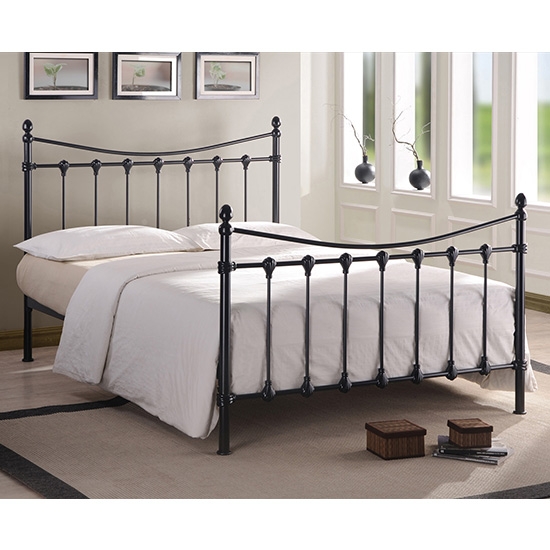 Florida Metal Double Bed In Black