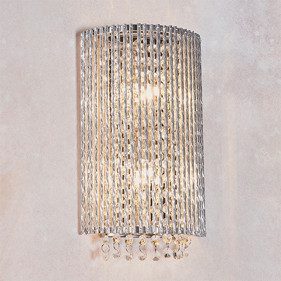 Galina Led 2 Lights Wall Light In Polished Chrome