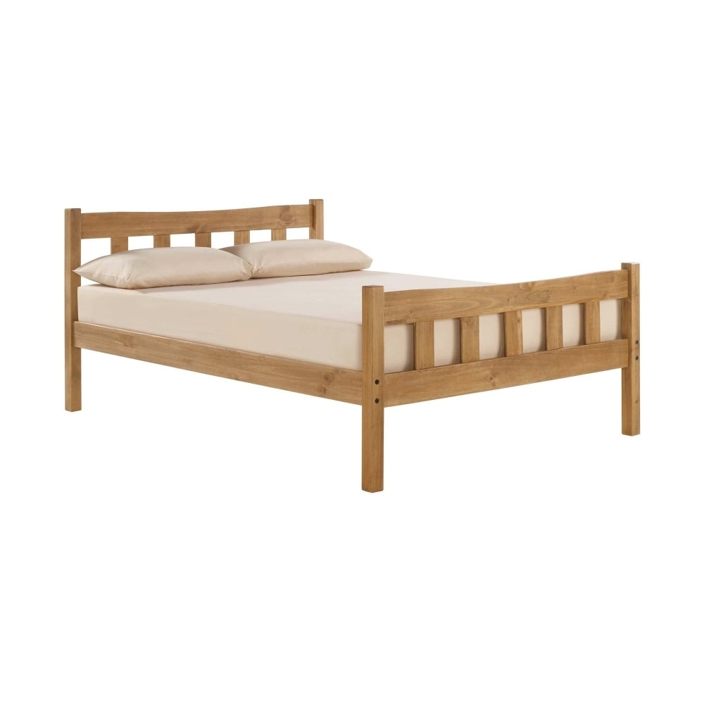 Havana Wooden King Size Bed In Pine