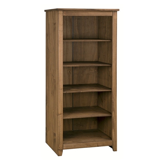 Havana Wooden Bookcase In Pine With 4 Shelves