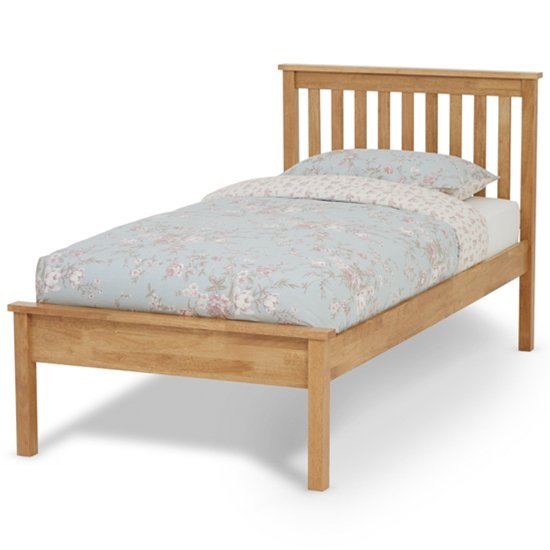 Heather Wooden Single Bed In Honey Oak