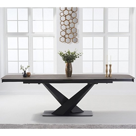 Jack Extending Marble Dining Table In Mink