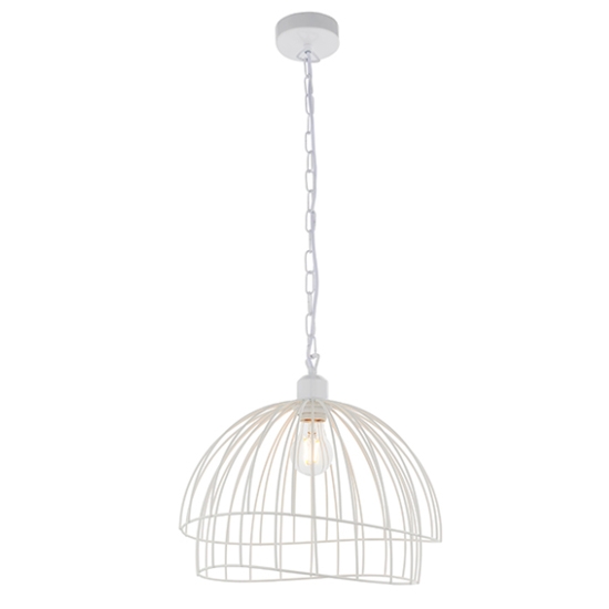 Jericho Ceiling Pendant Light In Matt White