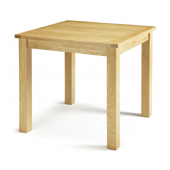 Lambeth Square Wooden Dining Table In Oak