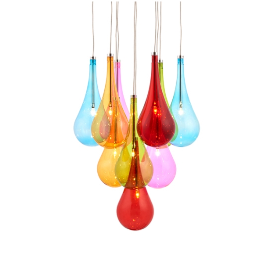 Laughton Led Ceiling Pendant Light In Multicolour