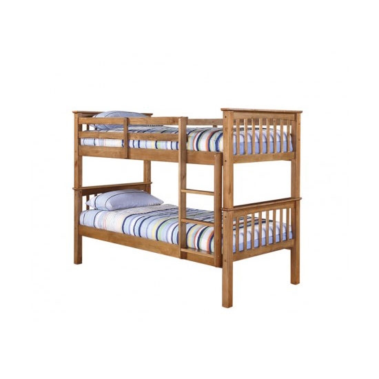 Leo Wooden Bunk Bed In Pine