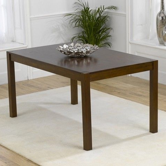 Marbella Large Wooden Dining Table In Dark Oak