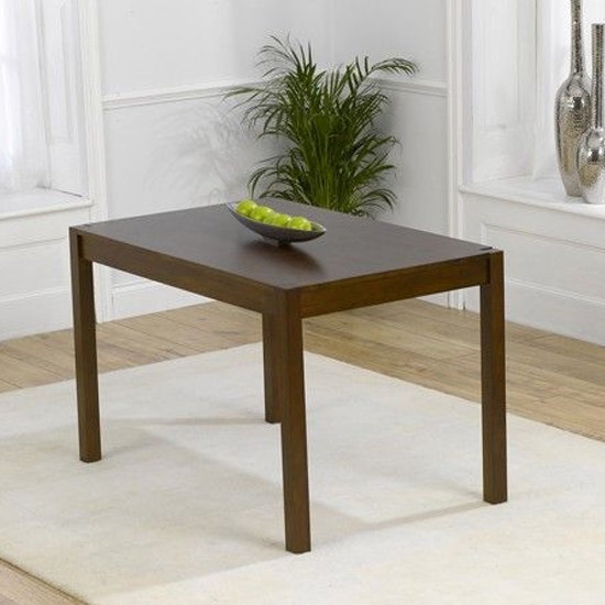 Marbella Medium Wooden Dining Table In Dark Oak