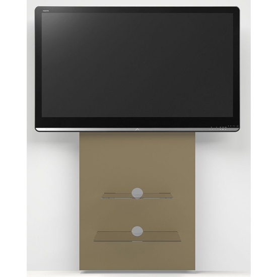 Mercury Wall Mounted Slimline Wooden Tv Stand In Raw Mdf